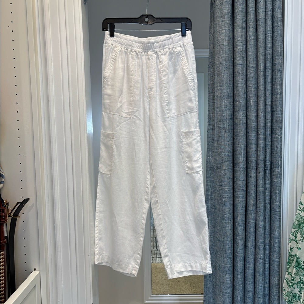 Melissa Nepton James Pant- White Linen